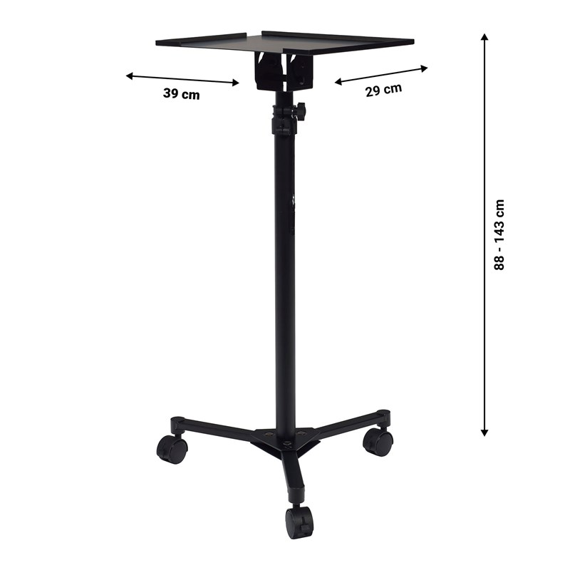 Support mobile ordinateur - Plateau inclinable réglable -  ALGAM AUDIO - SAA LSW dimensions