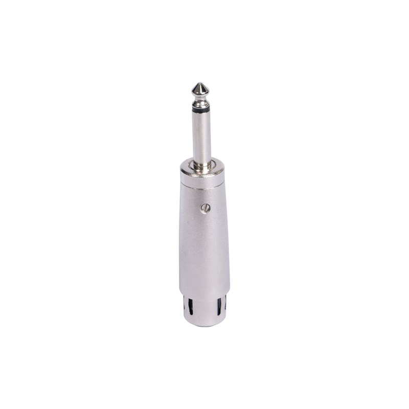 Adaptateur XLR Femelle - Jack 6.35 Male mono