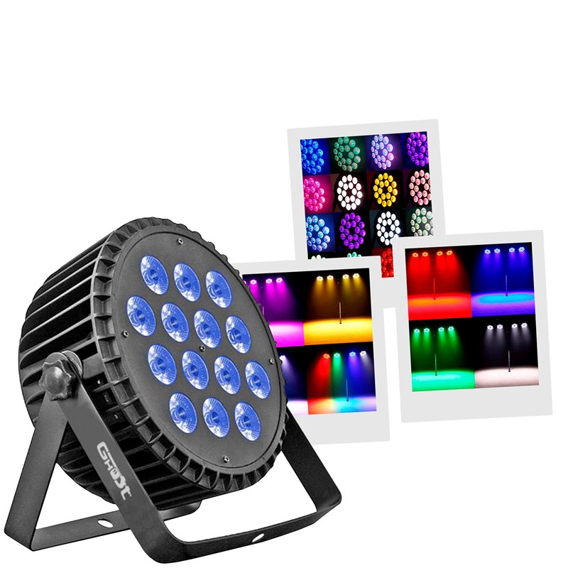 Projecteur PAR LED Spoty - 14x10W RGBW - DMX - Strobe lumière