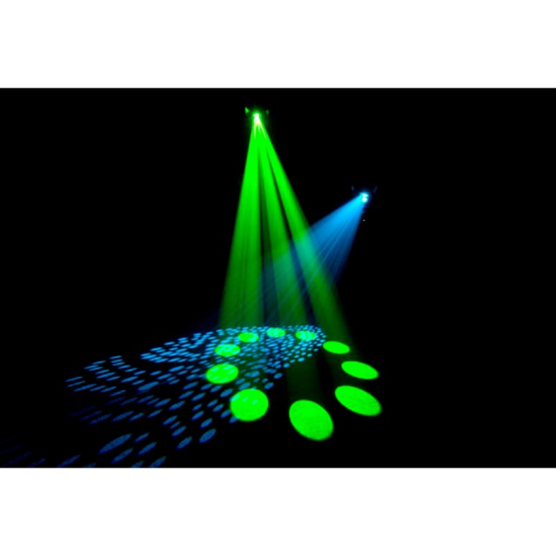 Scan LED 30W - Gobos Strobe Rainbow Shake DMX Lumières Éclairages DJ