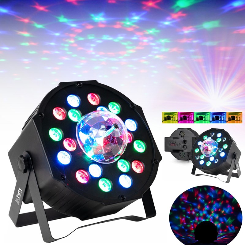 Pack Enceinte karaoké Bluetooth 120W - Effet Astro LED