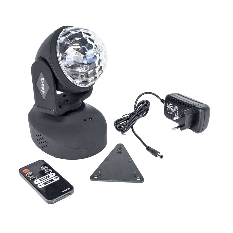 Lyre LED RVB - Effet Astro 6 x 3W - Télécommande commandé