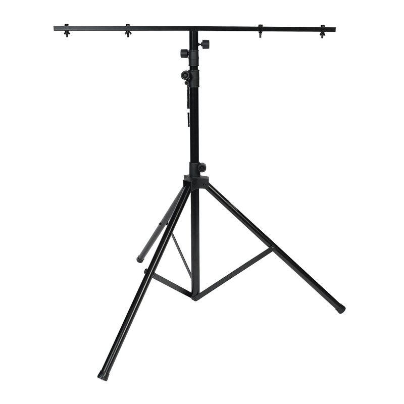 Pied lumière en T - barre 4 points - 130 à 275 cm - replié