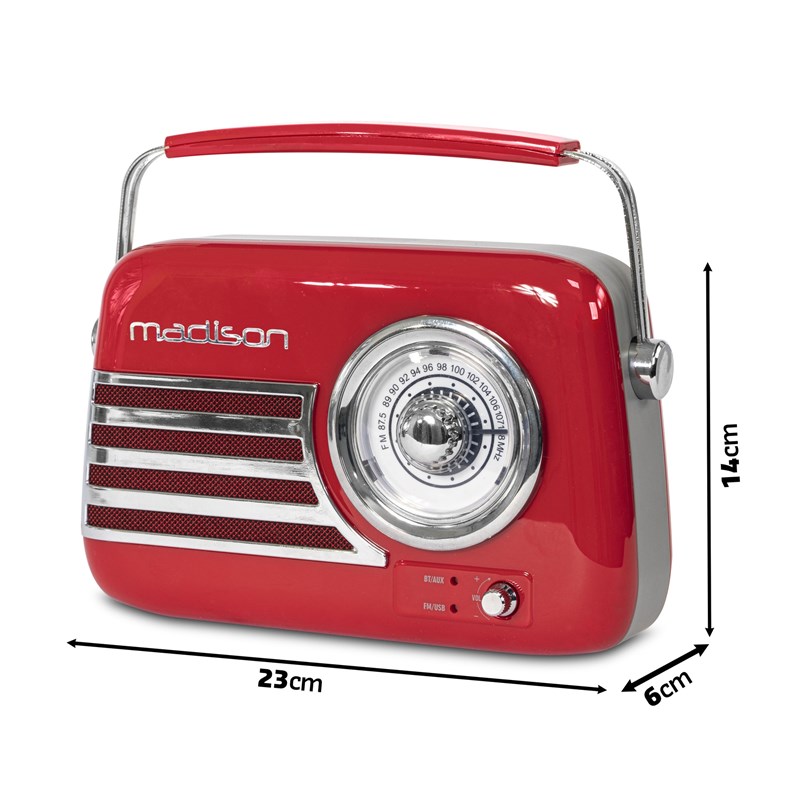 Radio vintage sur batterie - Bluetooth