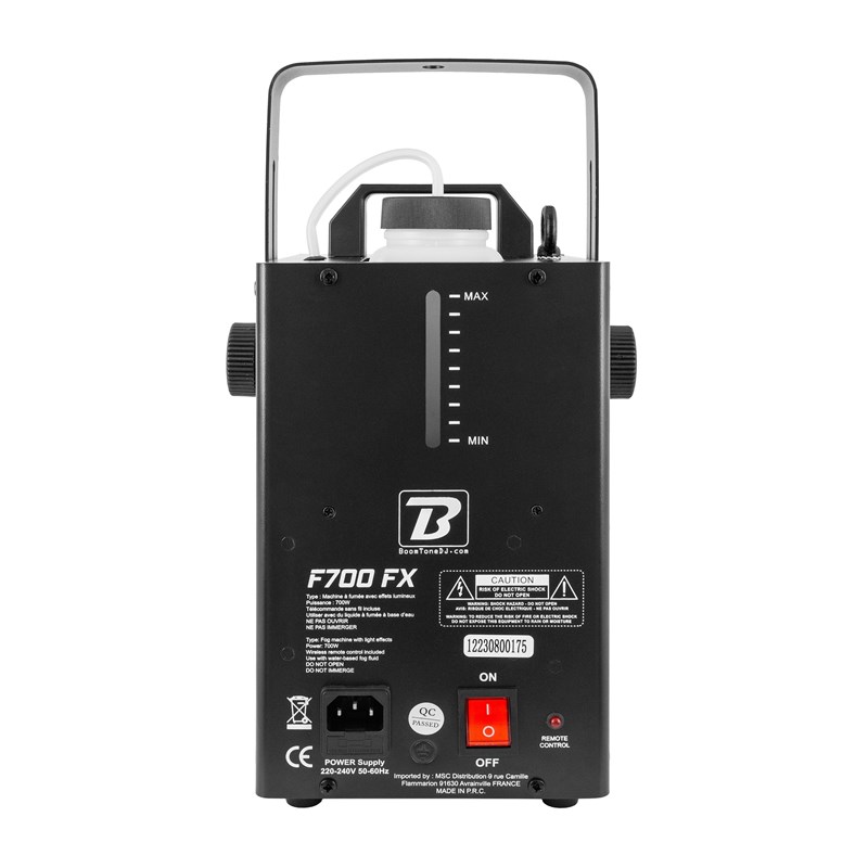 Machine à fumée lumineuse 700W télécommande