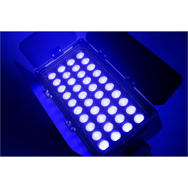 Projecteur extérieur LED 40x15W RGBW - DMX - IP65 - bleu