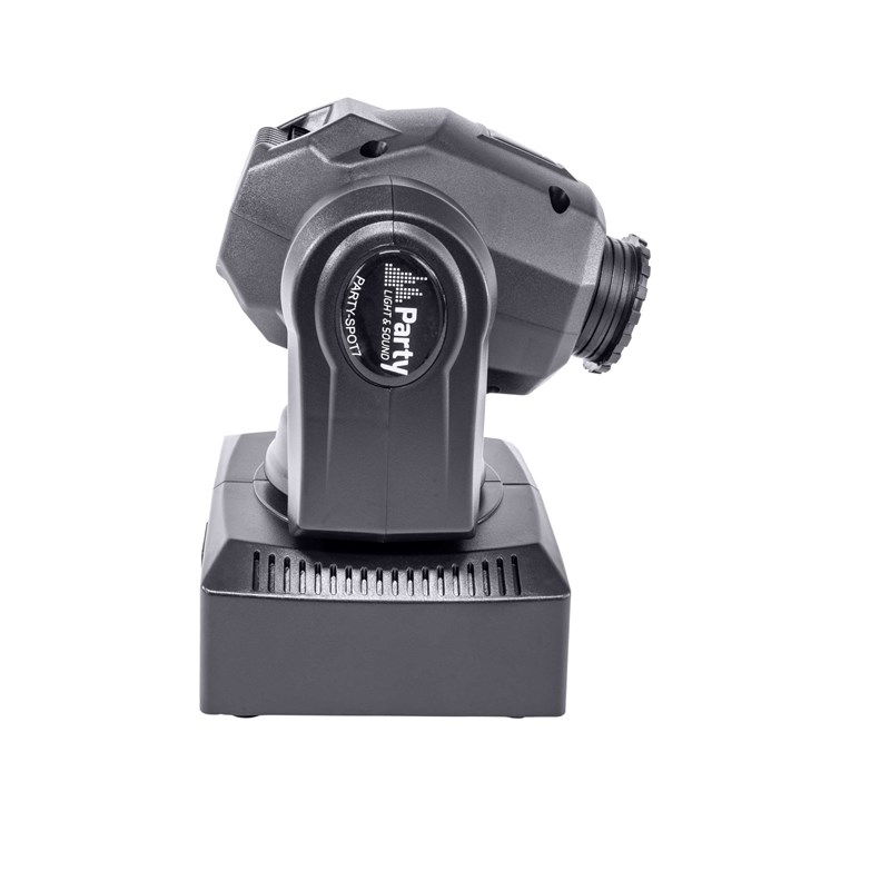 Lyre LED blanche 10W - 7 gobos, 7 couleurs, DMX Programmable