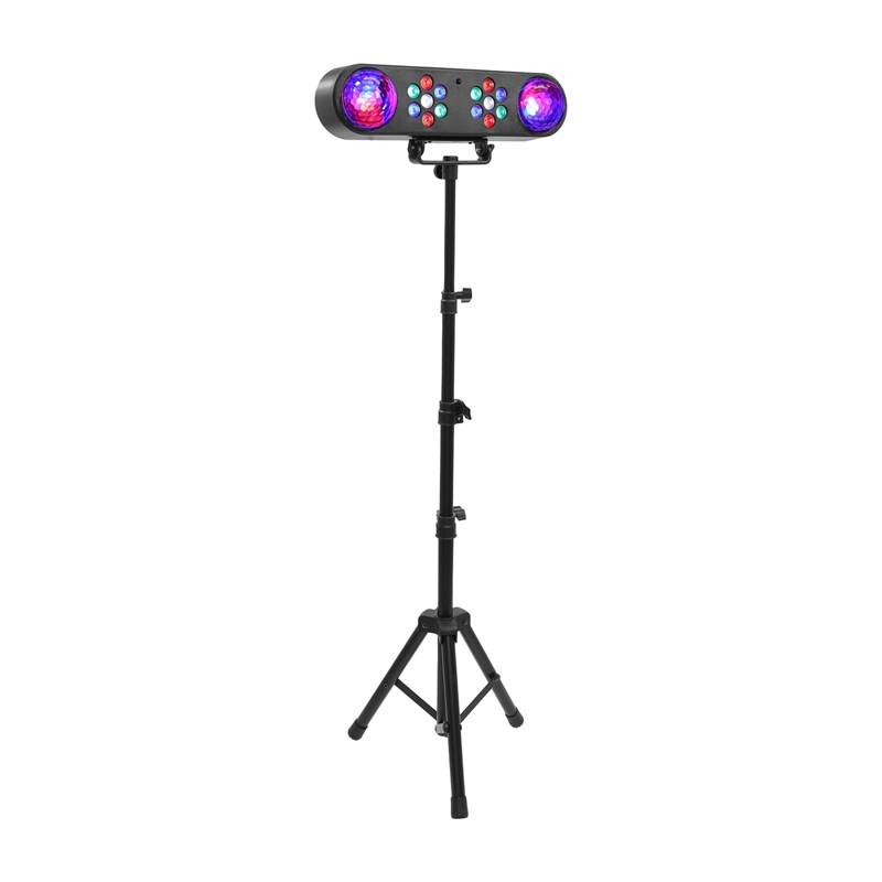 Jeu de lumière LED 2-en-1 - multi-faisceaux & trépied - BoomTone DJ - V-GAS