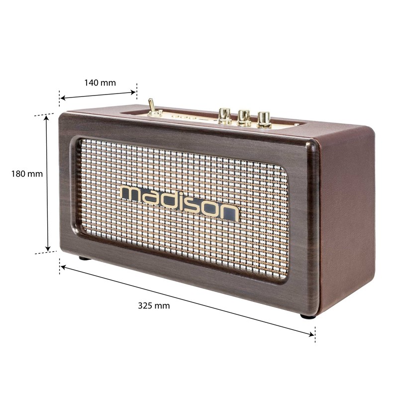 Enceinte BT vintage bois - 2x10W