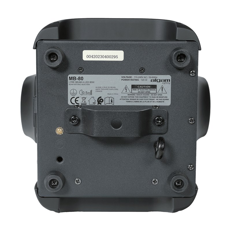 Projecteur lyre Beam 80 W avec gobos et prisme rotatif - evenement