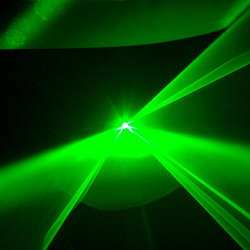 Laser vert animation 80 mW - 200 programmes - DMX soirée