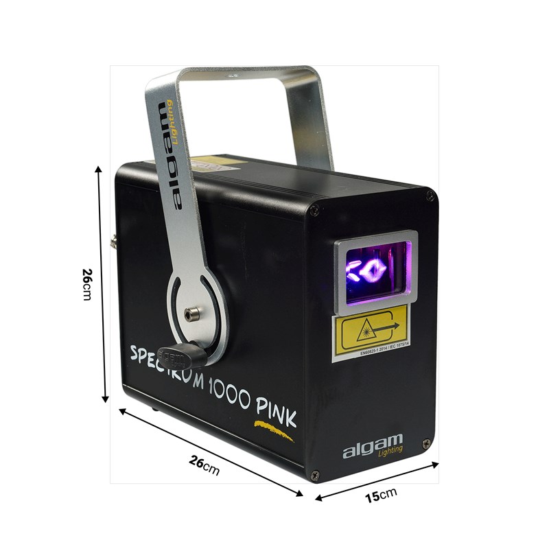 Laser Rose DMX - 1000mW dimensions
