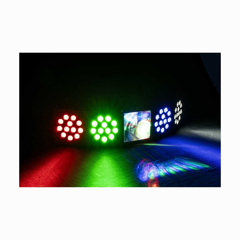 Effet LED 3-en-1 avec DMX - Wash, Moonflower & Strobe anniversaire