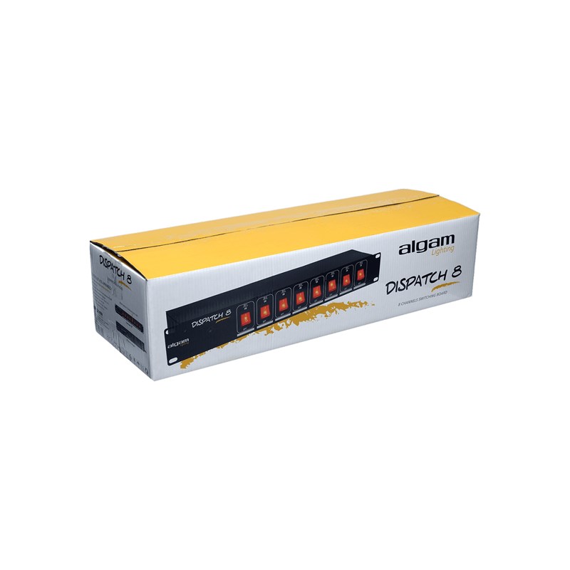 Dispatch 8 canaux rackable avec interrupteurs boitier lumiere