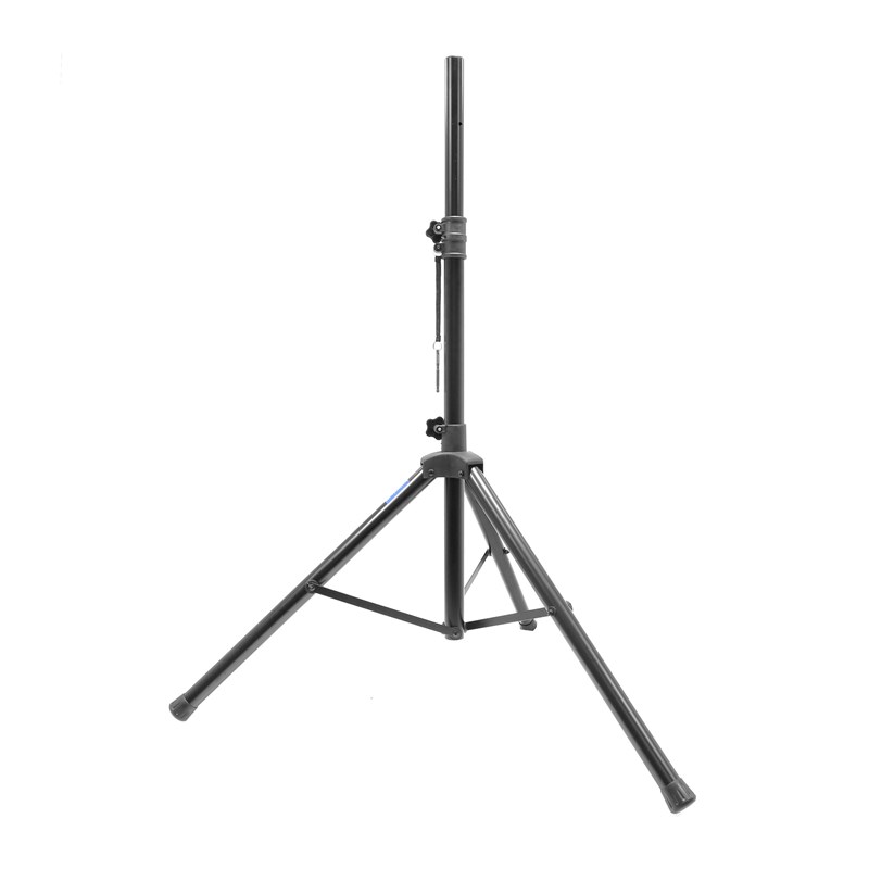 2 pieds d'enceintes en métal noir réglable transport