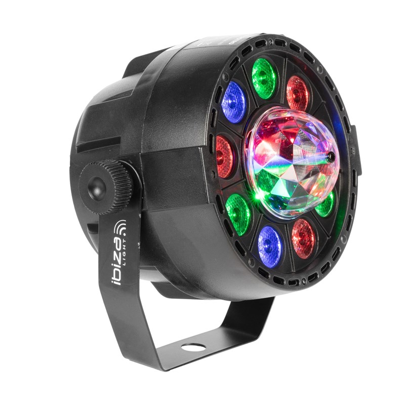 Effet lumineux 2-en-1 - PAR RVB + Astro LED 12W télécommande