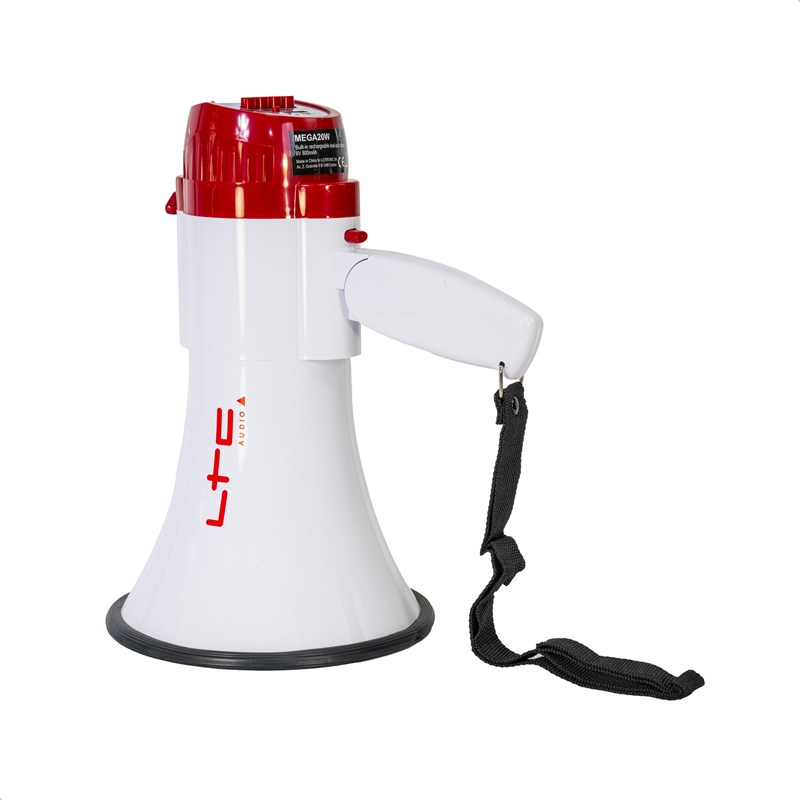 Mégaphone 20W - Sur batterie enregistrement