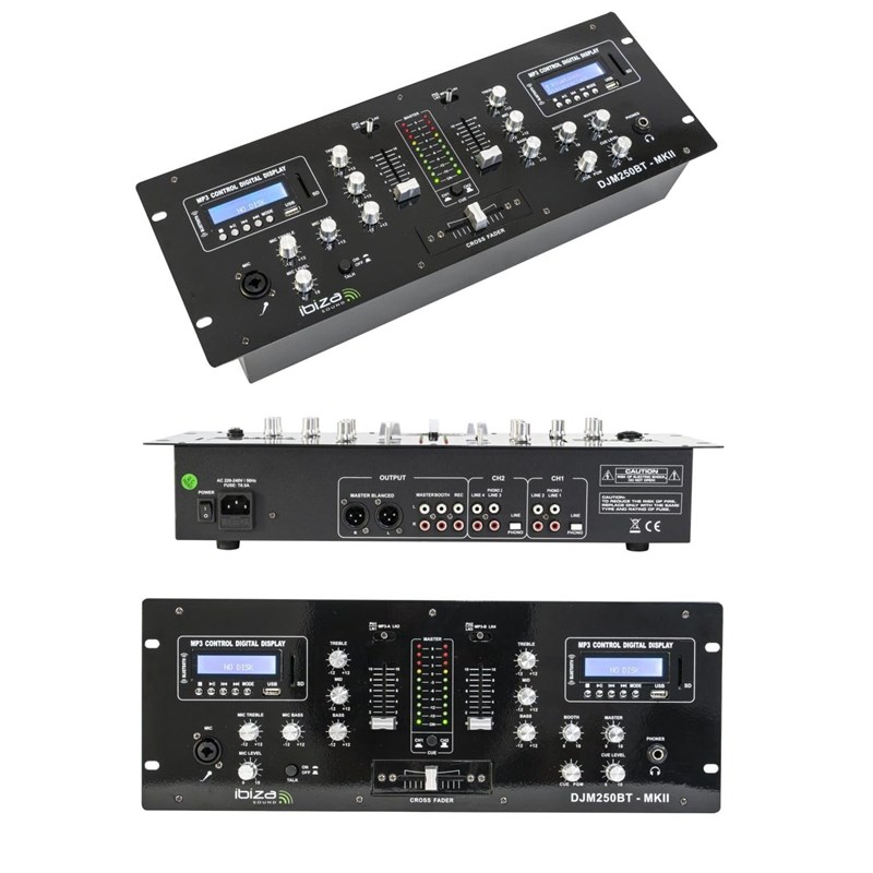 Pack 2 enceintes sono - Caisson 800W - 2 Projecteurs - 2 Machines à bullesSono DJ, Puissance 800W, C