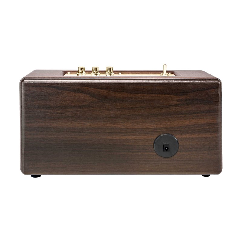 Enceinte Bluetooth vintage bois - 2x10W - Sur Batterie