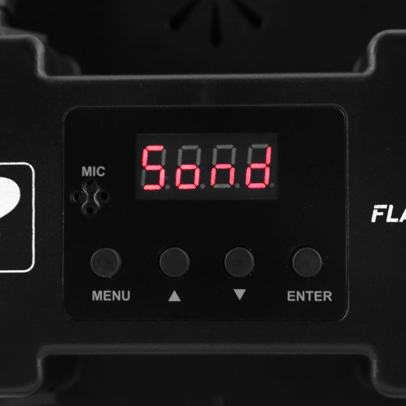 Projecteur plat à LED 4-en-1 - 5 x 5W RGB-UV lumière