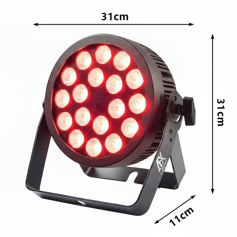 Projecteur LED haute puissance 18x12W RGBWA+UV DMX