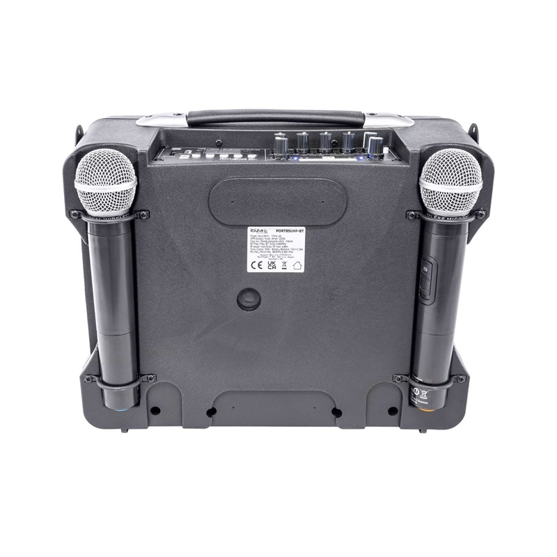 Système PA Portable 8" - 2 Micros UHF + USB & BT autonome