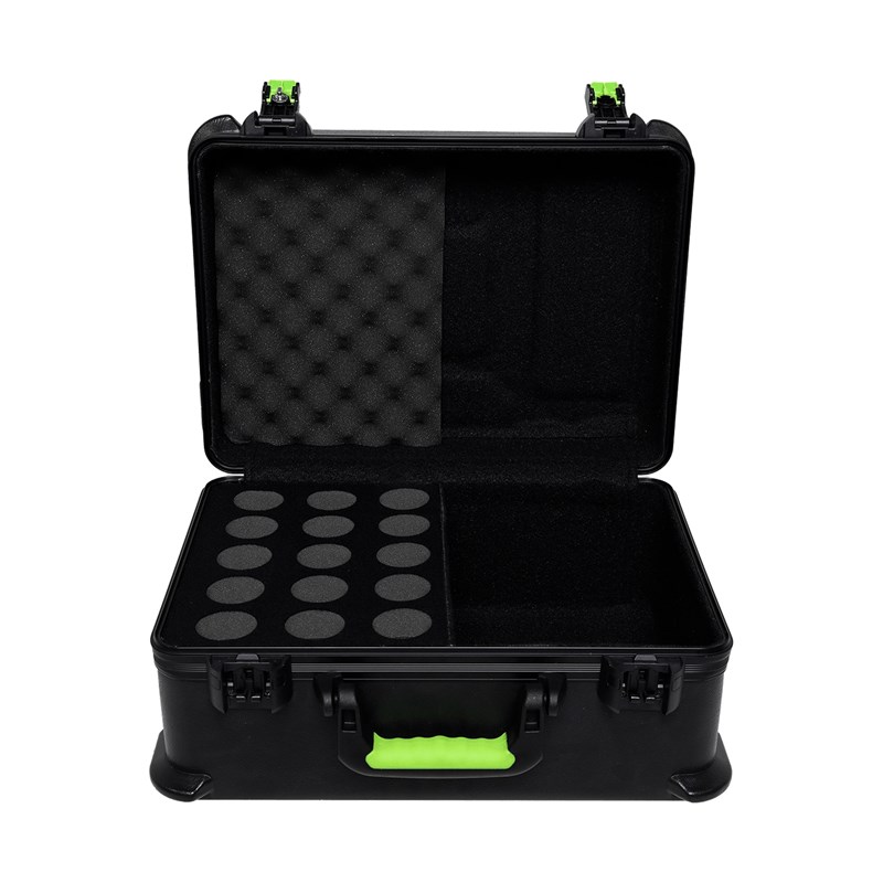 Case Polyéthylène Pour 15 Micros - Shure ASG SH-MICCASE15 - face ouvert