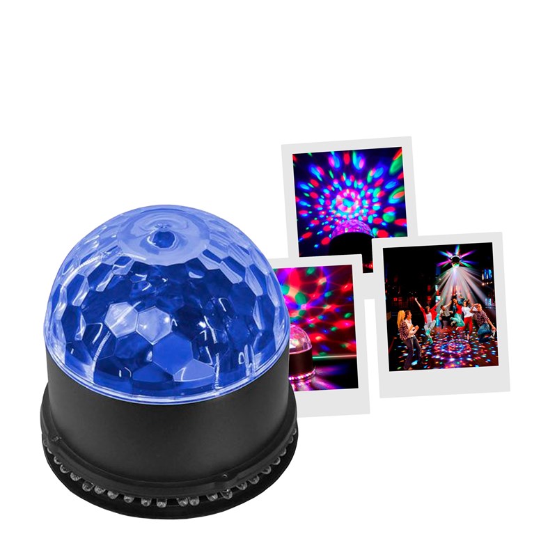 Demi-sphère à LED - Effet disque soleil et boule disco projecteur