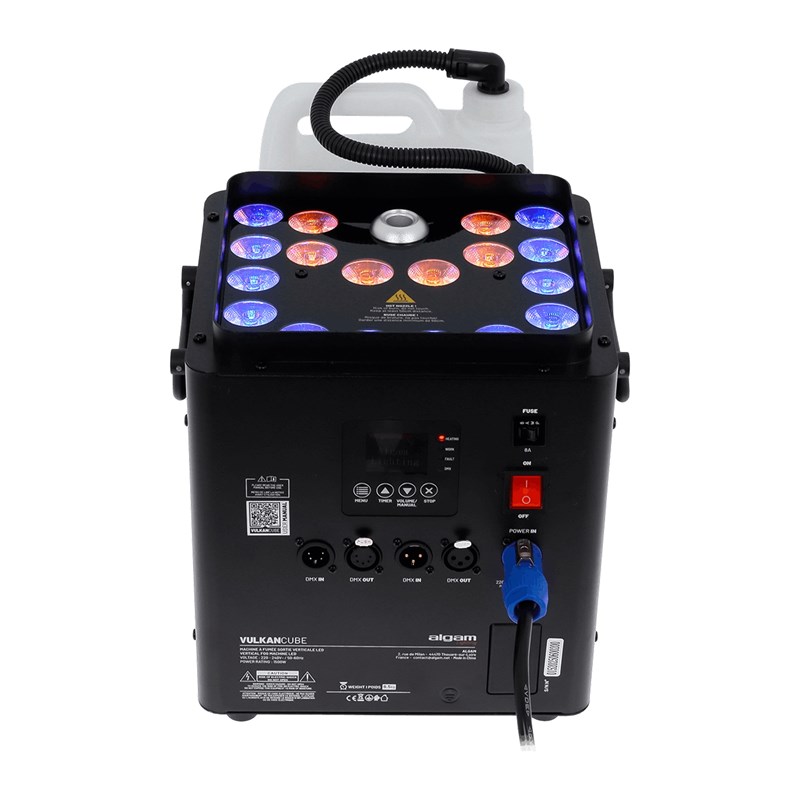 Machine à fumée verticale 1500W - DMX & Télécommande lumière