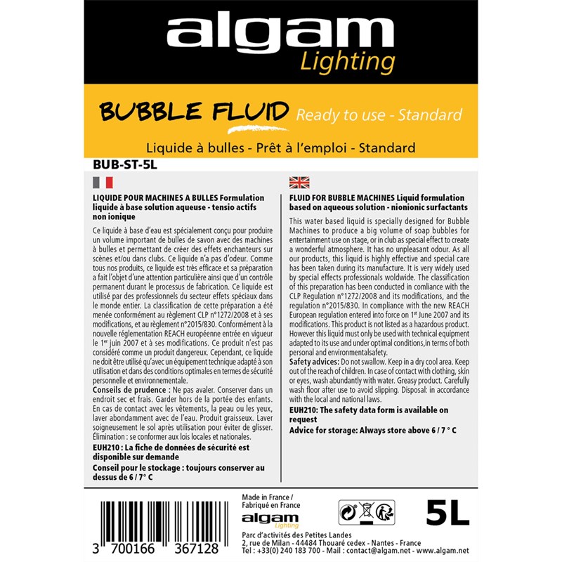 Liquide à bulle standard - 5L