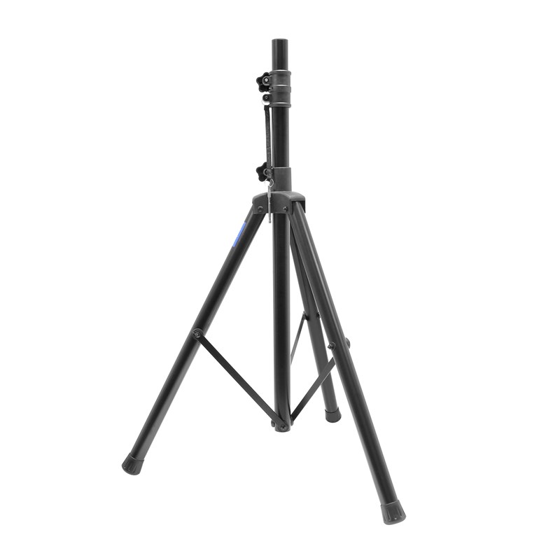 2 pieds d'enceintes en métal noir réglable housse