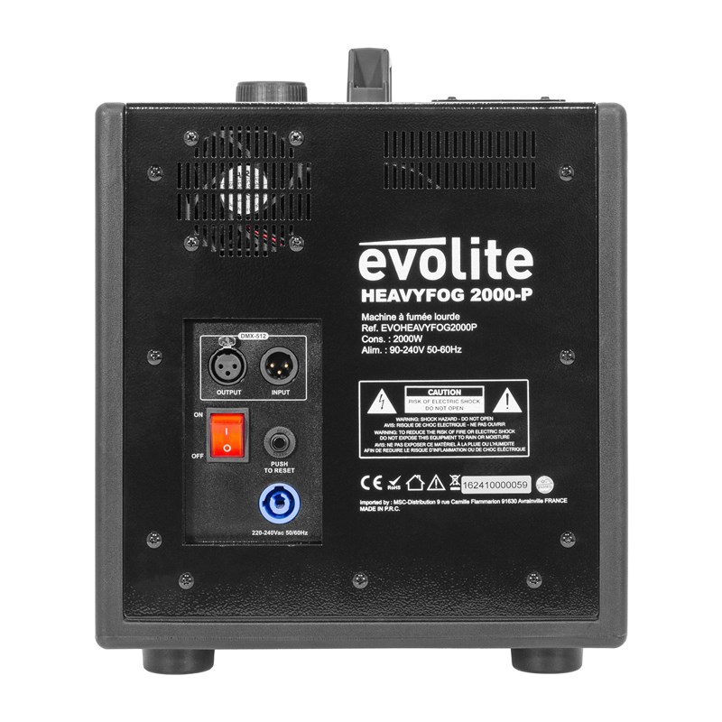 Machine à fumée lourde 2000W - DMX & télécommande HF soirée