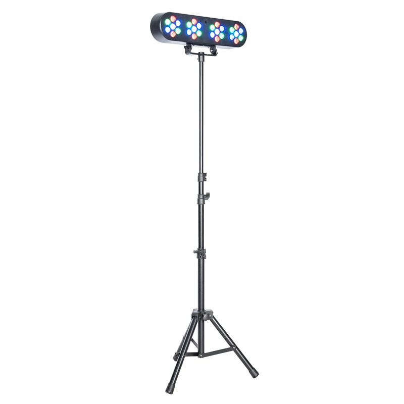 Set jeux de lumière 4x7W avec télécommande + trépied éclairage