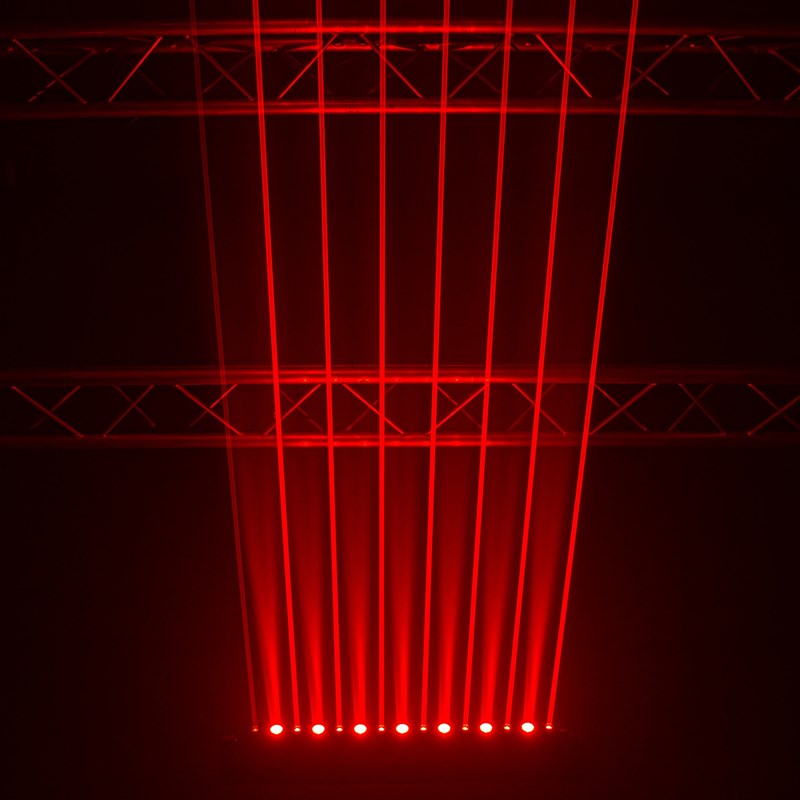 Barre Laser Motorisée RED 8x500mW