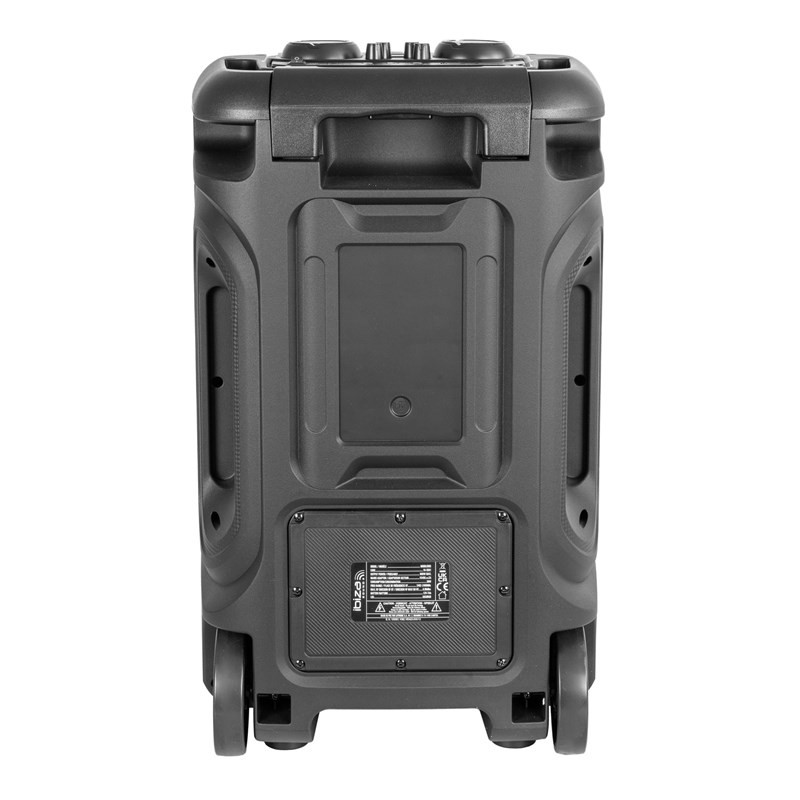 Enceinte BT autonome 800W - 12'' - Micro filaire, Trolley & LED batterie