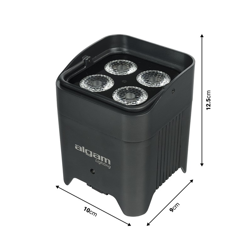 Projecteur PAR LED 4 x 12W sur batterie