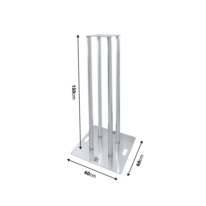 Support Totem en Aluminium 1.5m + Lycra