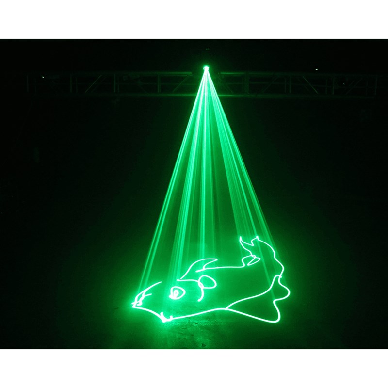 Laser d'Animation Vert - 80mW DMX discotheque