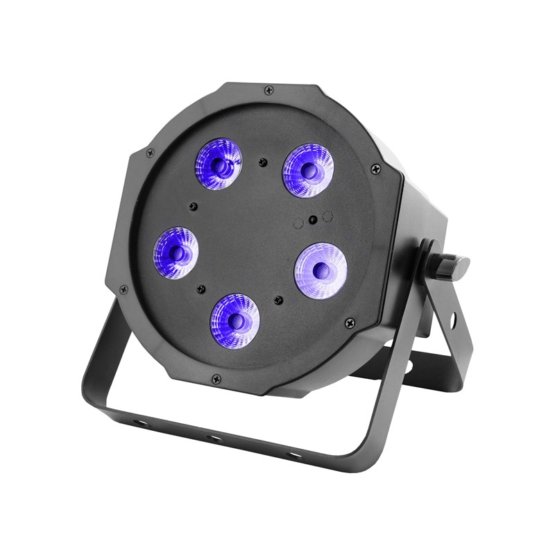 Projecteur plat à LED 4-en-1 - 5 x 5W RGB-UV télécommande