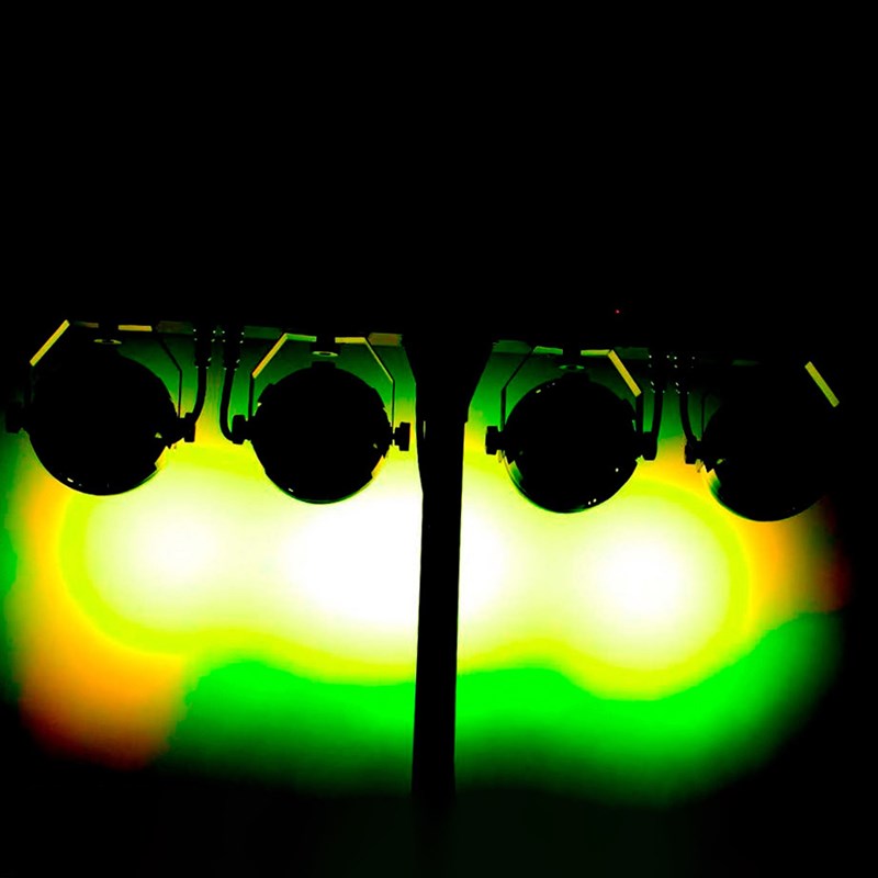 Portique d'éclairage - 2 projecteurs LED - 2 Nano Derby lumière