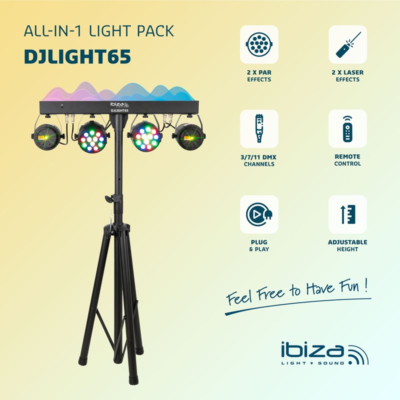 Set lumière complet - 2 PAR