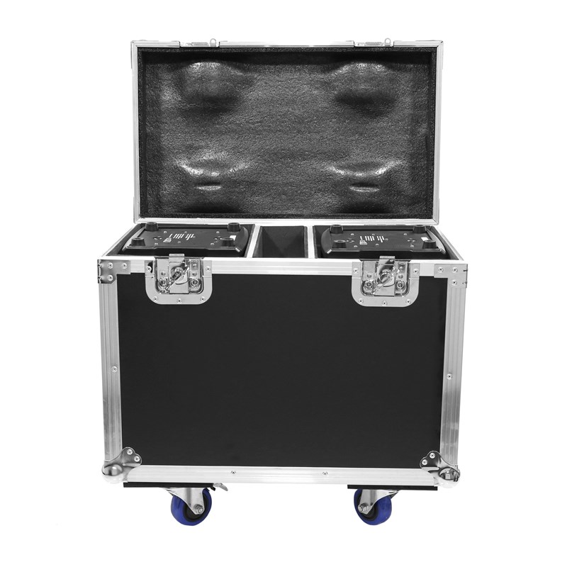 Pack 2 lyres Spot LED 100W avec flight case roulant Projecteur