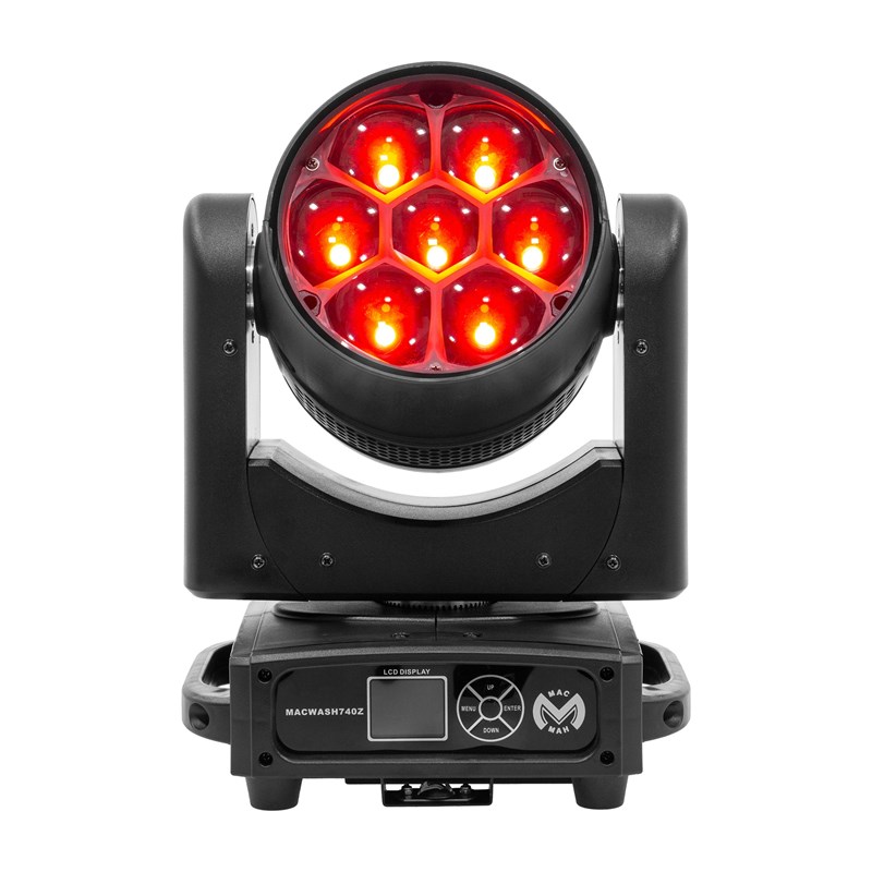Pack de 2 Lyres LED Wash RGBW 40W - Zoom - Flight Case DMX