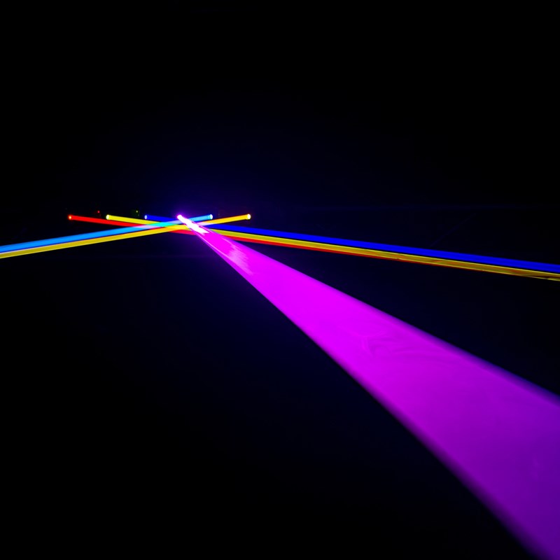 Barre Laser Motorisée RGB 6x1000mW - DMX Discothèque
