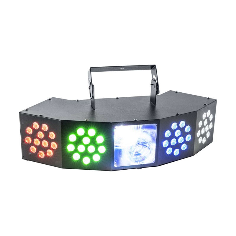 Effet LED 3-en-1 avec DMX - Wash, Moonflower & Strobe moonflower