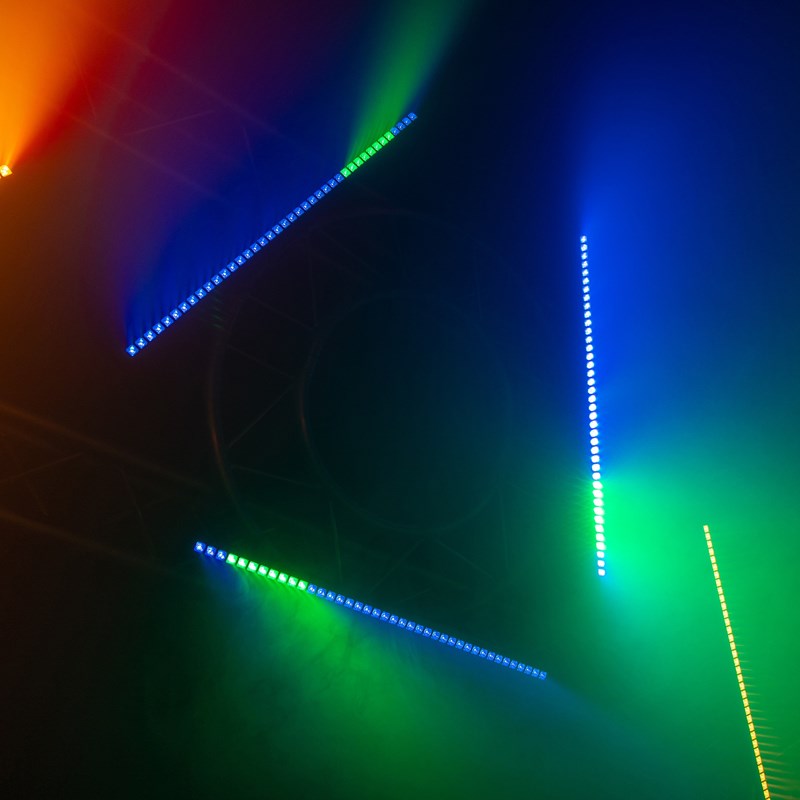 Barre LED Beam 40x3W RGB 3-en-1 - Multicolore