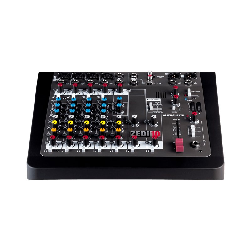 Mixeur Analogique 4 Mono 2 Stéréo USB - Allen & Heath SAE ZEDI-10 connectique