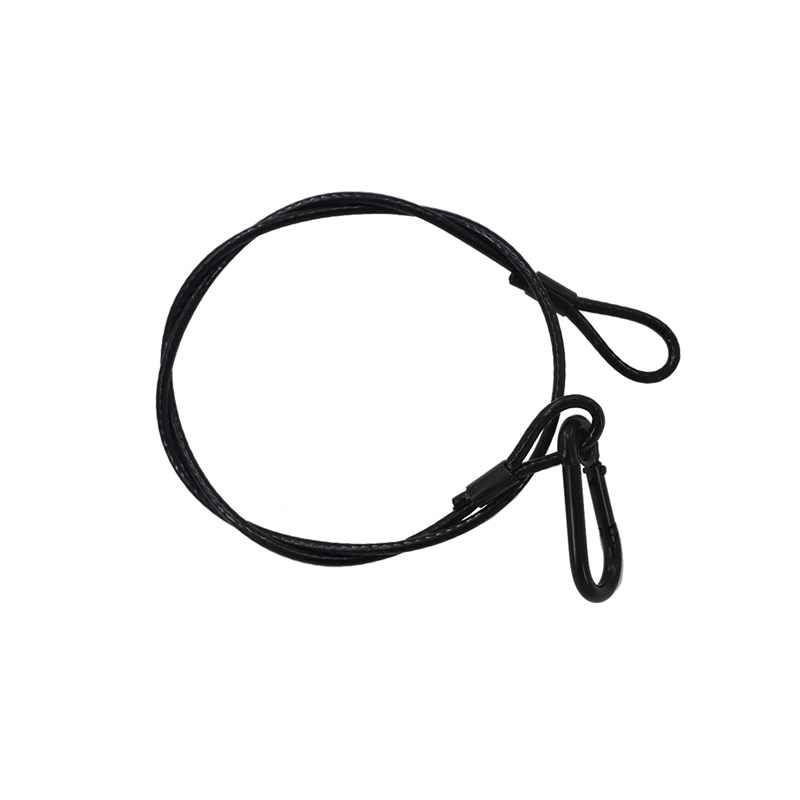 Elingue de sécurité noir - 4mm 85cm