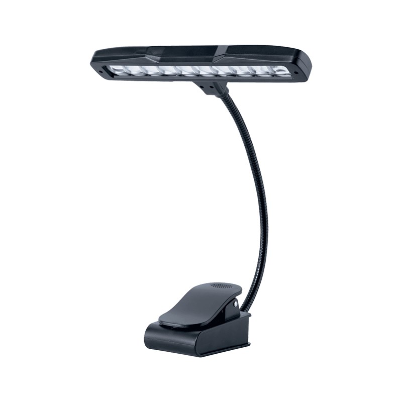 Lampe 10 LED pour pupitre avec clamp - Noir