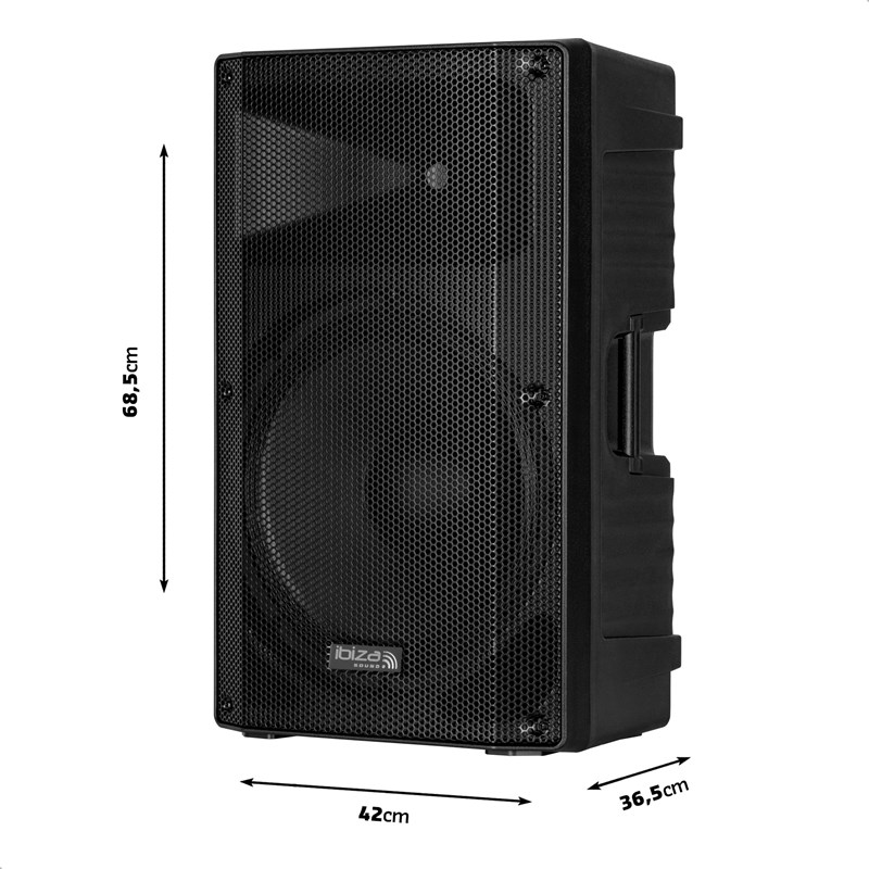 Enceinte Sono Active de 15"/38cm - 600W - BT, USB - TWS scène